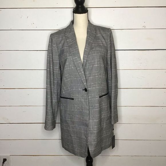 New Tommy Hilfiger Topper Jacket Long Gray Women's - Picture 1 of 9